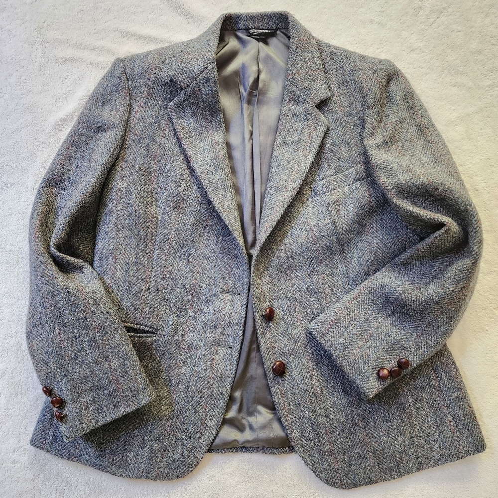 Harris Tweed Scottish Wool Blazer - Picture 13 of 13